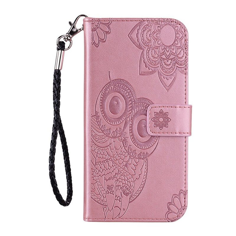 Flip Case Für Huawei Y6p Eulen-mandala Und Charme