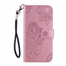 Flip Case Für Huawei Y6p Eulen-mandala Und Charme