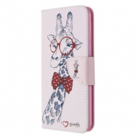 Flip Case Für Huawei Y6p Kluge Giraffe