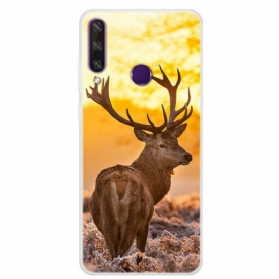 Hülle Für Huawei Y6p Hirsch Und Landschaft