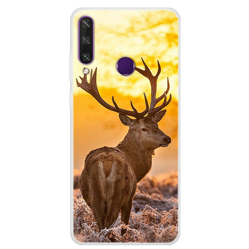 Hülle Für Huawei Y6p Hirsch Und Landschaft