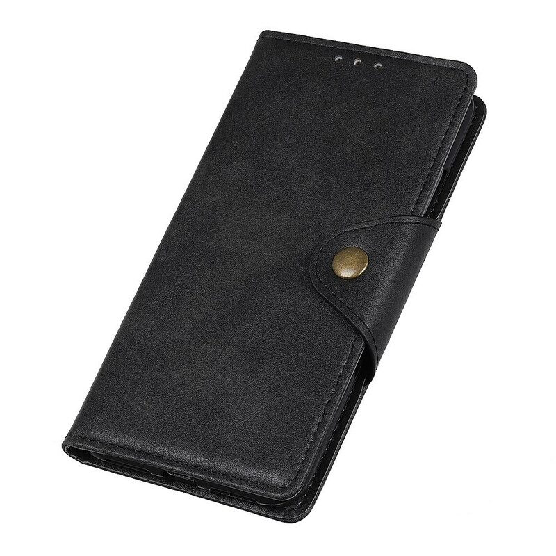 Flip Case Für Samsung Galaxy Note 20 Knopf Aus Kunstleder