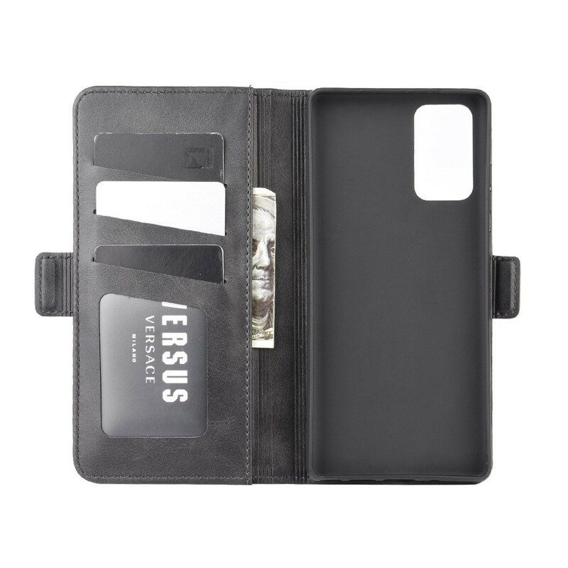 Flip Case Für Samsung Galaxy Note 20 Magnetverschluss