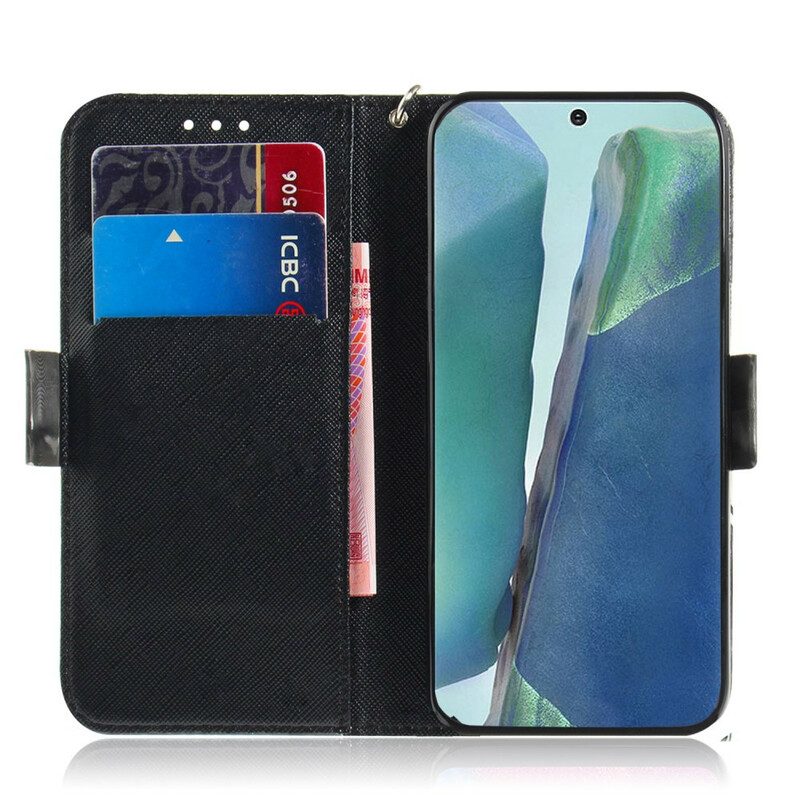 Flip Case Für Samsung Galaxy Note 20 Mit Kordel Tanga-safari-tiere