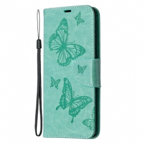 Flip Case Für Samsung Galaxy Note 20 Flip Case Schmetterlinge Und Schräge Klappe