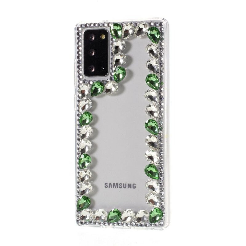 Handyhülle Für Samsung Galaxy Note 20 Strass-umriss