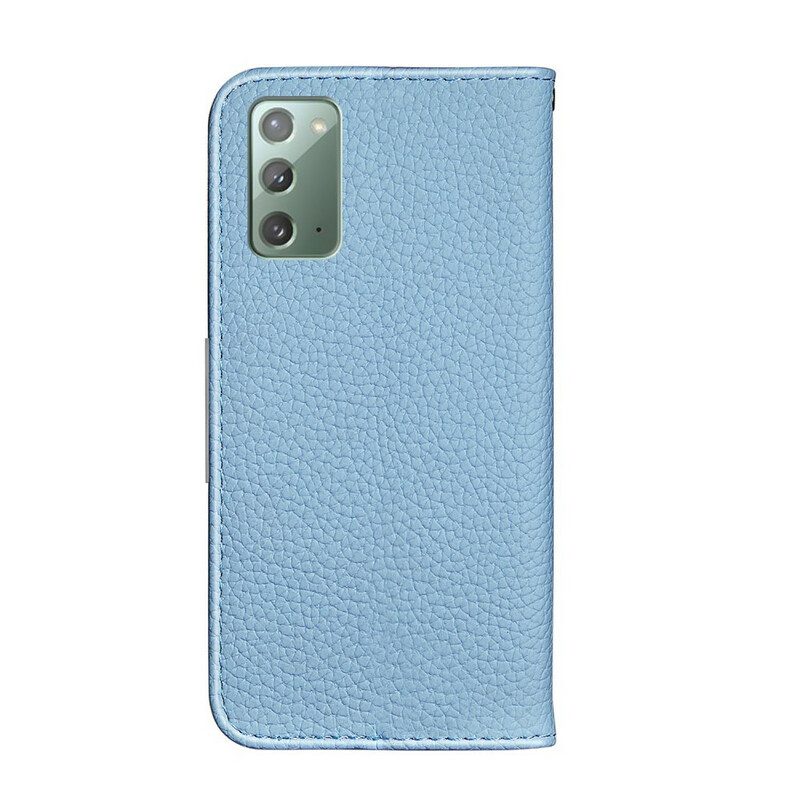 Schutzhülle Für Samsung Galaxy Note 20 Flip Case Kunstleder Litschi Ultra Chic