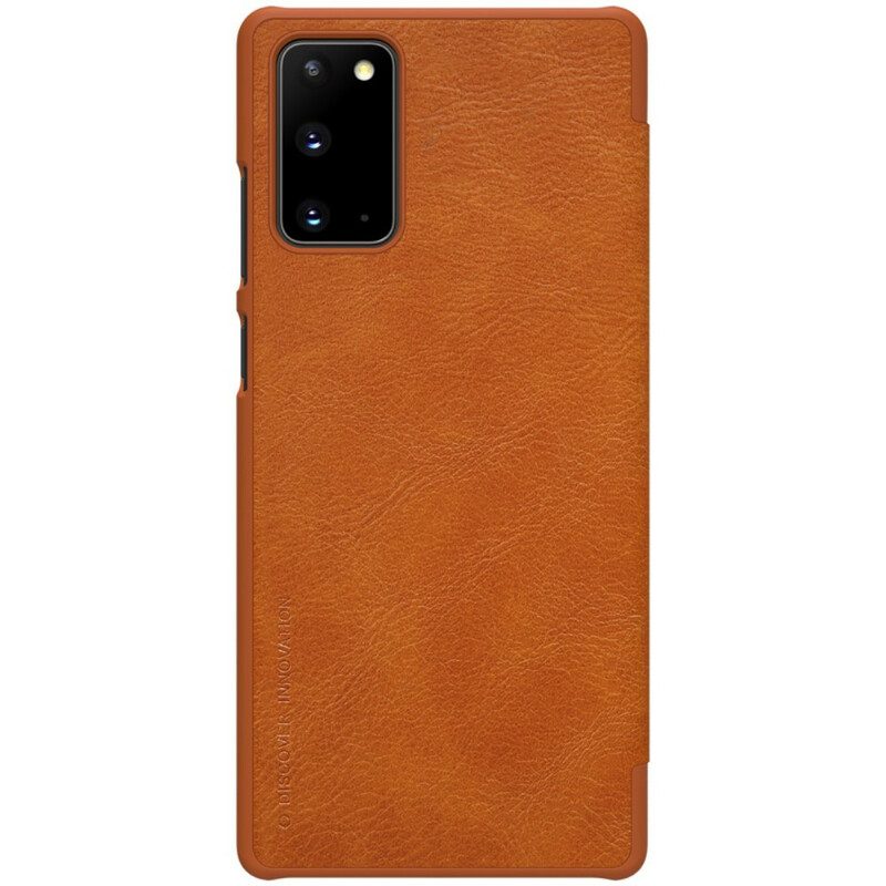 Schutzhülle Für Samsung Galaxy Note 20 Flip Case Nillkin Qin-serie