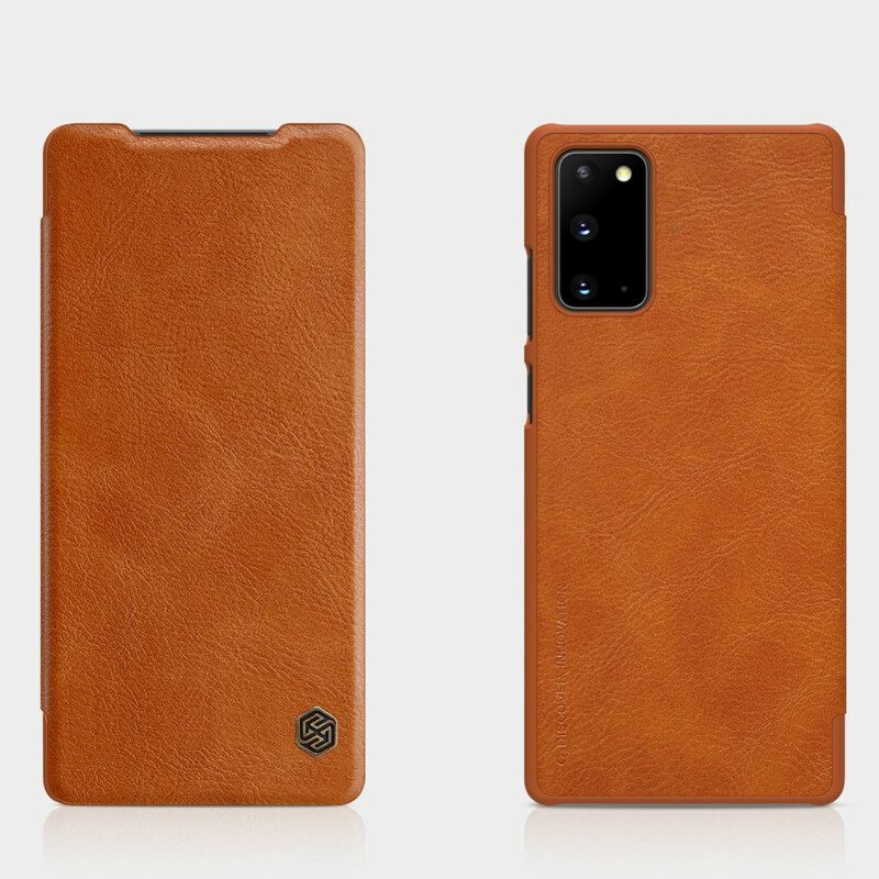 Schutzhülle Für Samsung Galaxy Note 20 Flip Case Nillkin Qin-serie