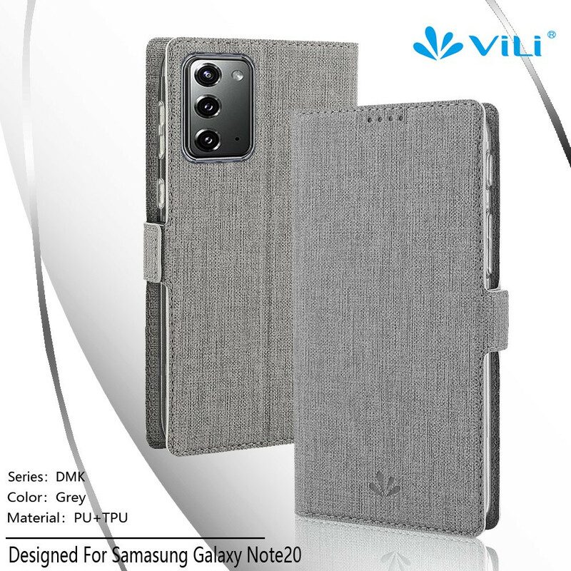 Schutzhülle Für Samsung Galaxy Note 20 Flip Case Strukturiertes Vili Dmx