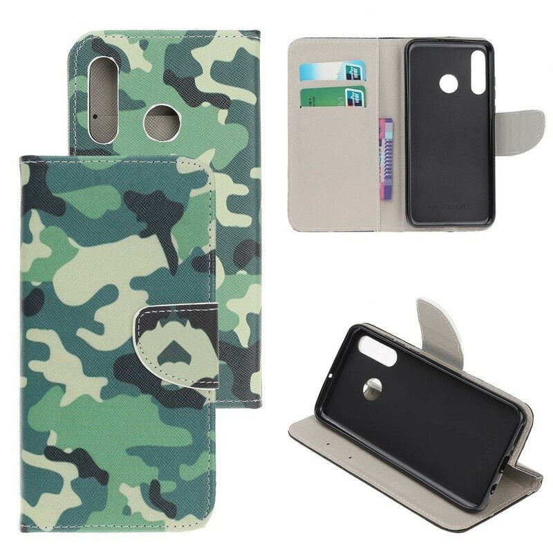 Flip Case Für Huawei P Smart Z Militärische Tarnung