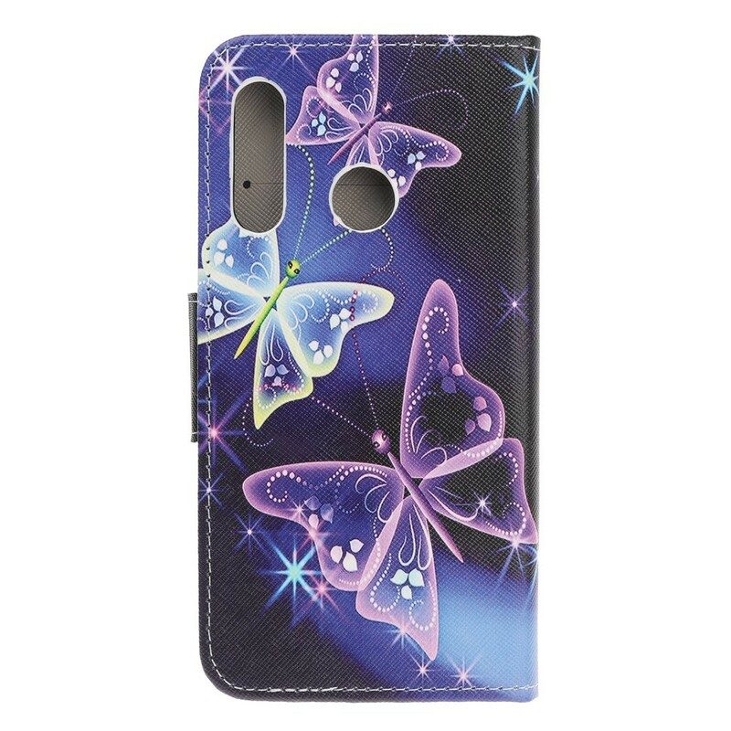 Flip Case Für Huawei P Smart Z Neon-schmetterlinge