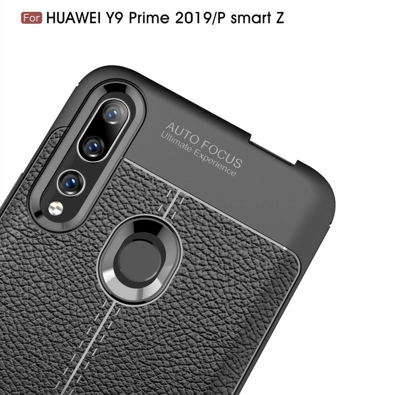 Hülle Für Huawei P Smart Z Doppellinien-litschi-ledereffekt