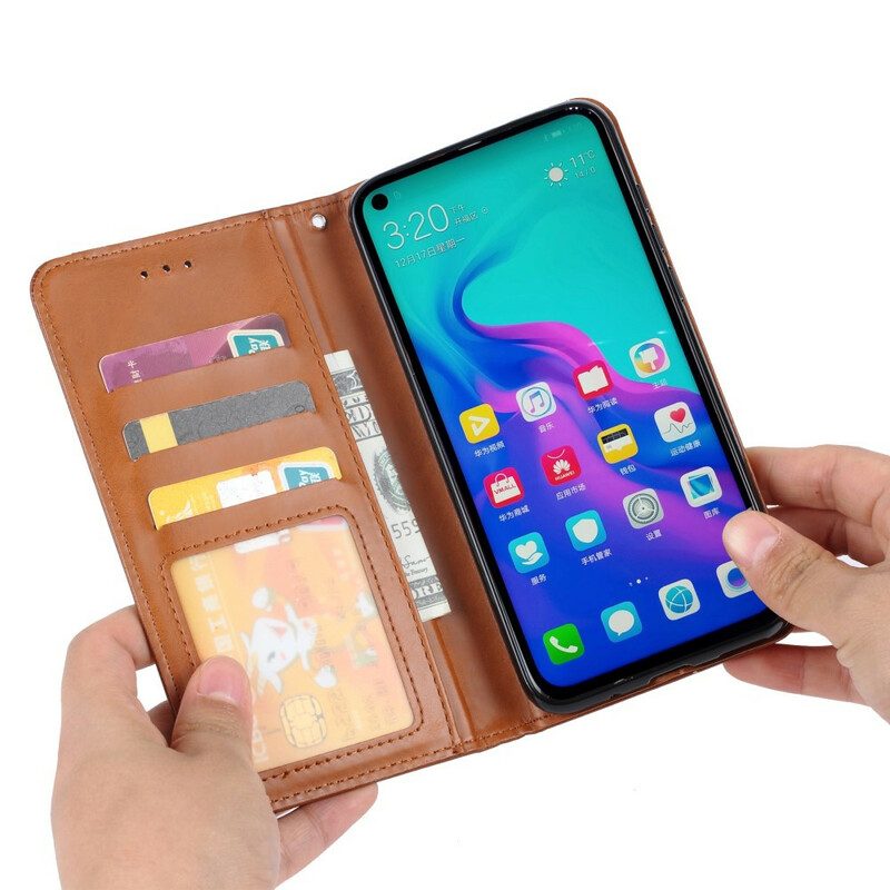 Schutzhülle Für Huawei P Smart Z Flip Case Kartenhalter Aus Kunstleder