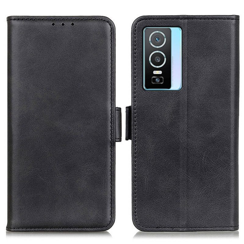 Flip Case Für Vivo Y76 5G Flip Case Doppelte Klappe