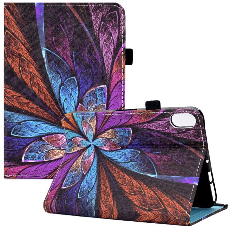 Flip Case Für iPad 10.9" (2022) Abstrakte Blume