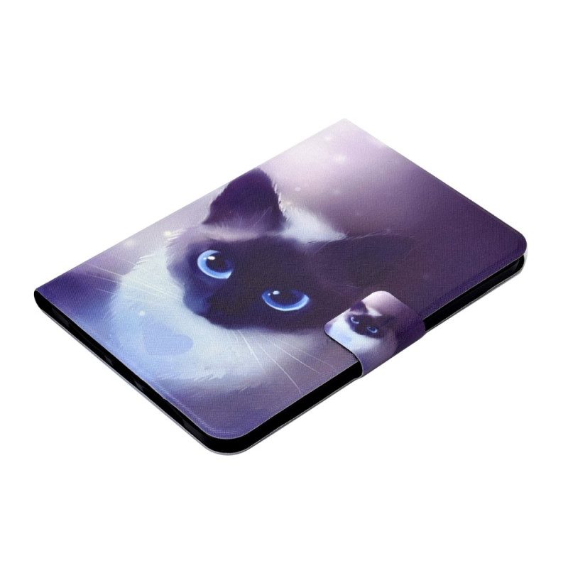 Flip Case Für iPad 10.9" (2022) Blauäugige Katze