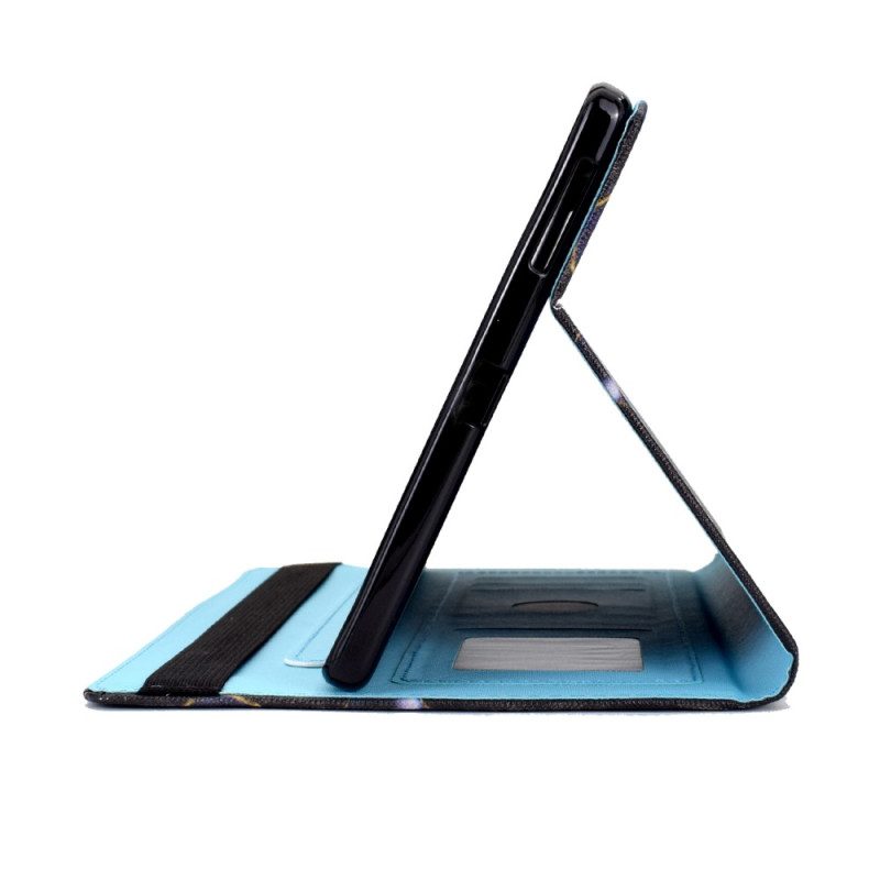 Flip Case Für iPad 10.9" (2022) Blauer Schmetterling