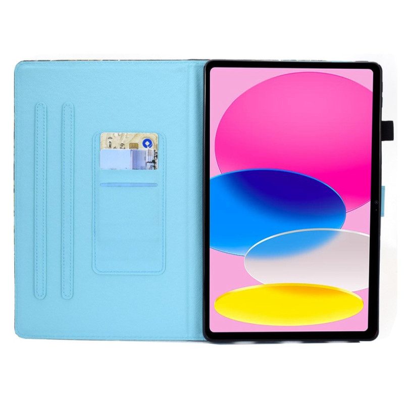 Flip Case Für iPad 10.9" (2022) Geometrisches Design