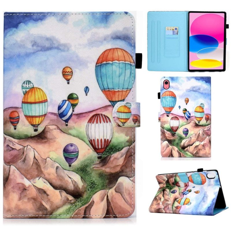 Flip Case Für iPad 10.9" (2022) Heißluftballons