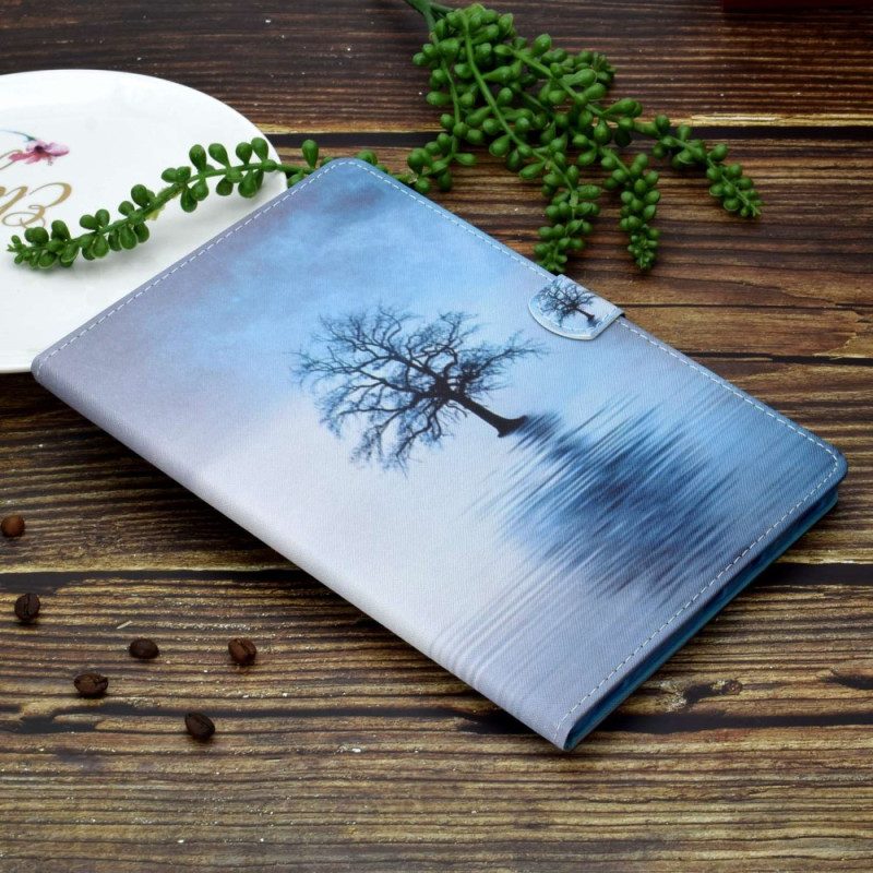 Flip Case Für iPad 10.9" (2022) Künstlerischer Baum