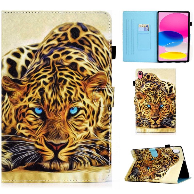 Flip Case Für iPad 10.9" (2022) Leopardengrafik