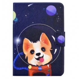 Flip Case Für iPad 10.9" (2022) Weltraumhund