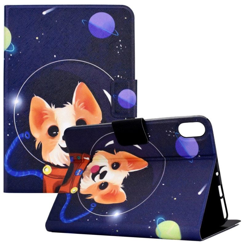 Flip Case Für iPad 10.9" (2022) Weltraumhund