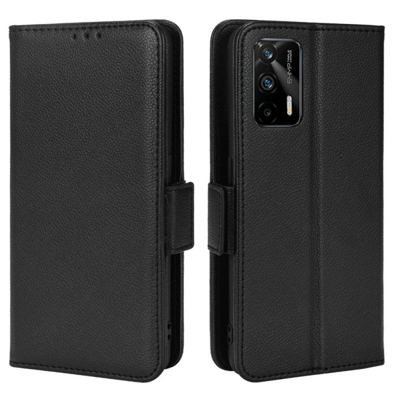 Flip Case Für Realme GT 5G Flip Case Klappe Double Litchi Neue Farben