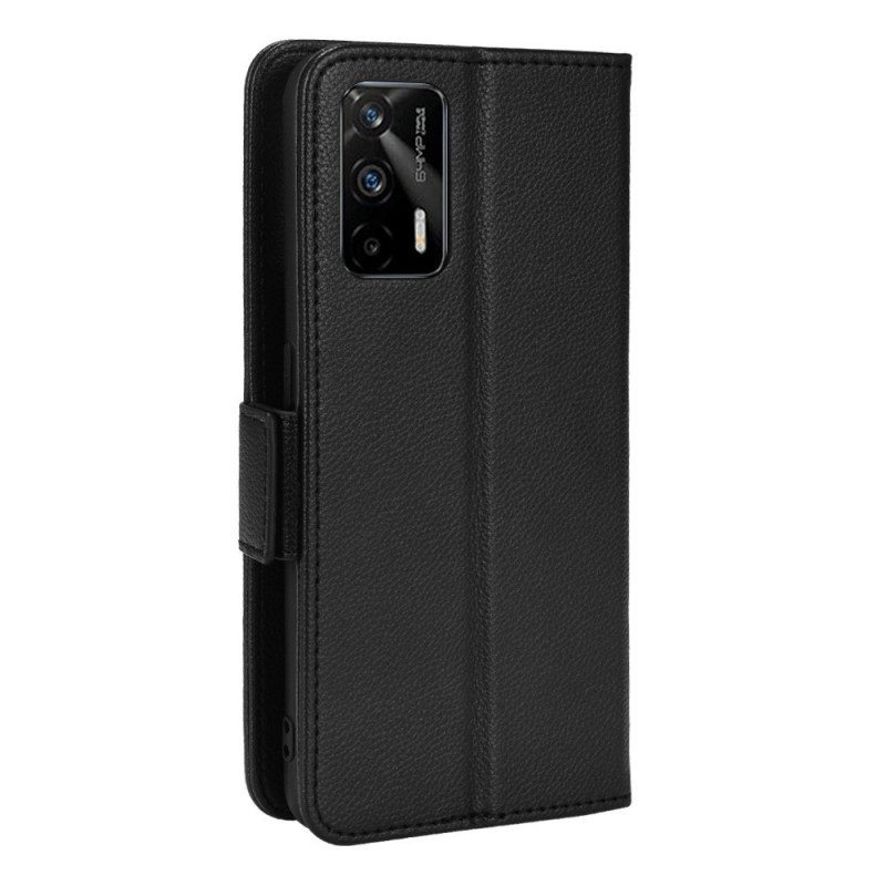 Flip Case Für Realme GT 5G Flip Case Klappe Double Litchi Neue Farben