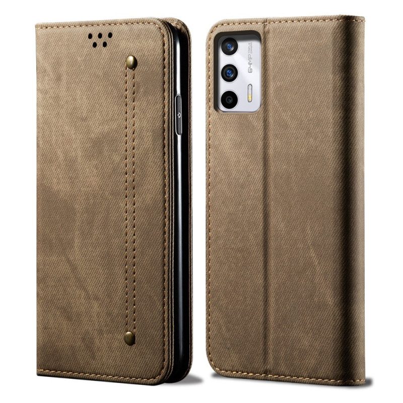 Schutzhülle Für Realme GT 5G Flip Case Denim-stoff