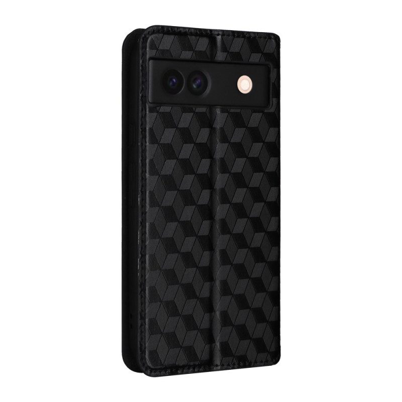 Flip Case Google Pixel 8a Handyhülle 3d-diamanten