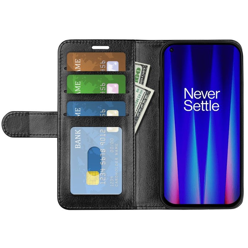 Flip Case Für OnePlus Nord CE 2 5G Klassisches Kunstleder