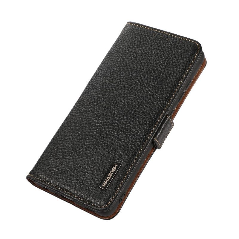 Flip Case Für OnePlus Nord CE 2 5G Litschi-leder Kazneh