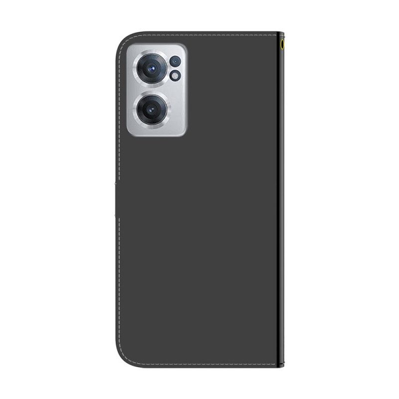 Flip Case Für OnePlus Nord CE 2 5G Mit Kordel Kunstlederarmband