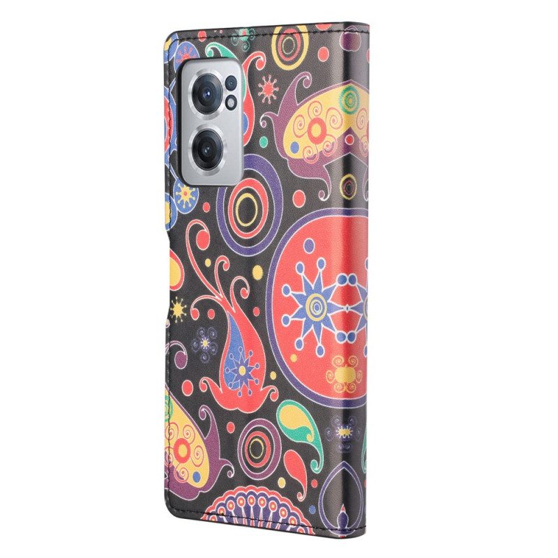 Flip Case Für OnePlus Nord CE 2 5G Psychedelisch