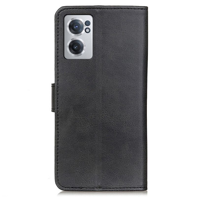 Flip Case Für OnePlus Nord CE 2 5G Strukturiertes Kunstleder