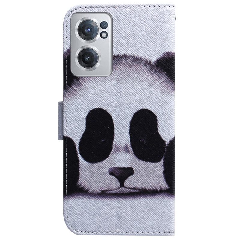 Flip Case Für OnePlus Nord CE 2 5G Trauriger Panda