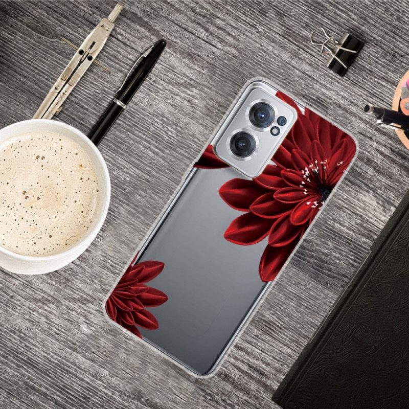 Hülle Für OnePlus Nord CE 2 5G Scharlachrote Blume