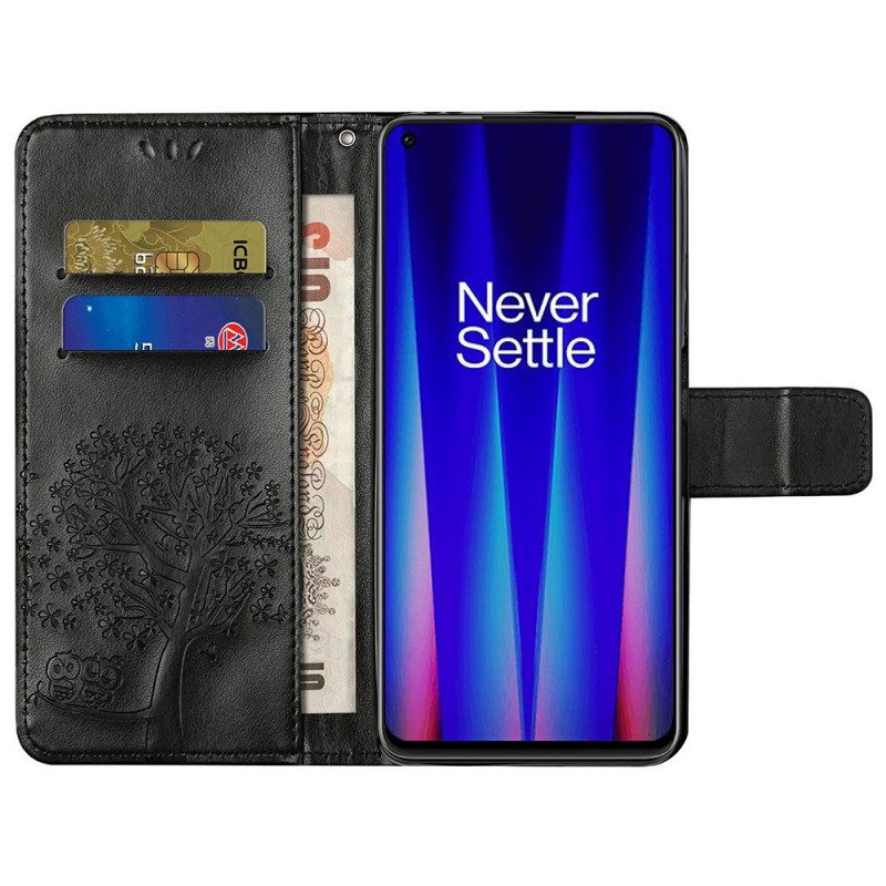 Lederhüllen Für OnePlus Nord CE 2 5G Gravierter Baum