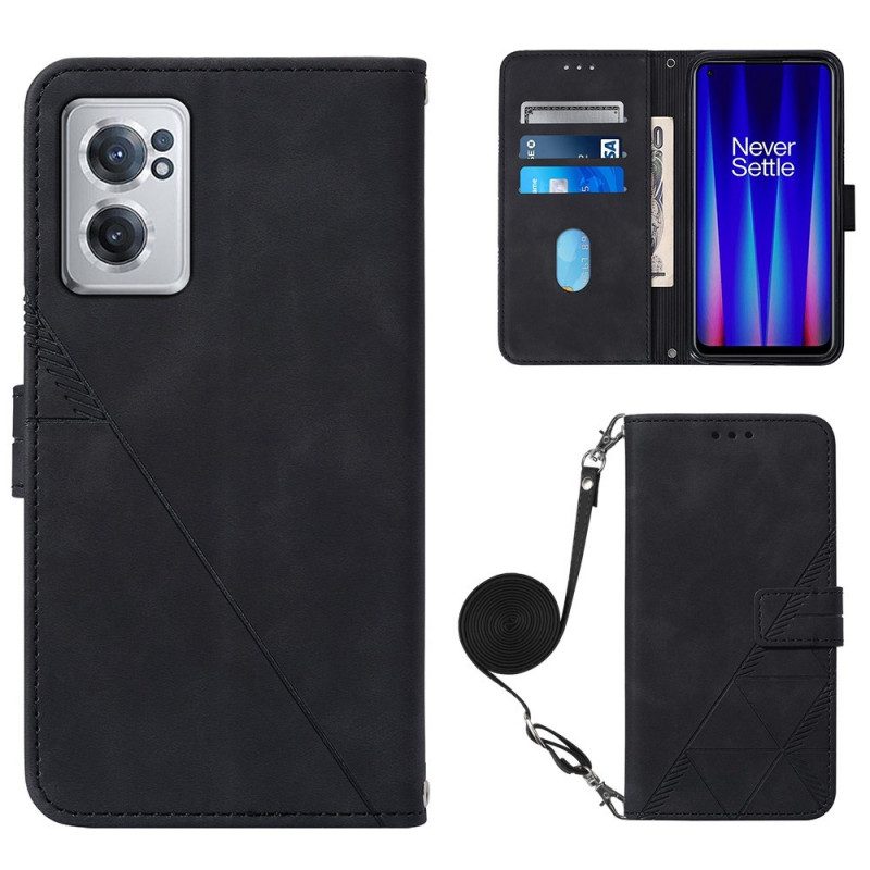 Lederhüllen Für OnePlus Nord CE 2 5G Handtasche Yb Imecrinting