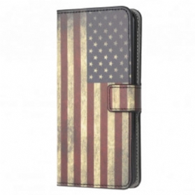 Flip Case Für Xiaomi Mi 11 Lite 4G / 5G / 5G NE Amerikanische Flagge