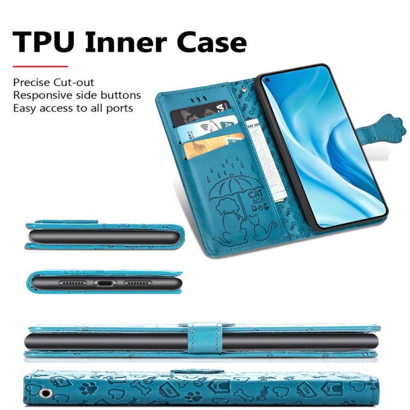 Flip Case Für Xiaomi Mi 11 Lite 4G / 5G / 5G NE Animierte Tiere