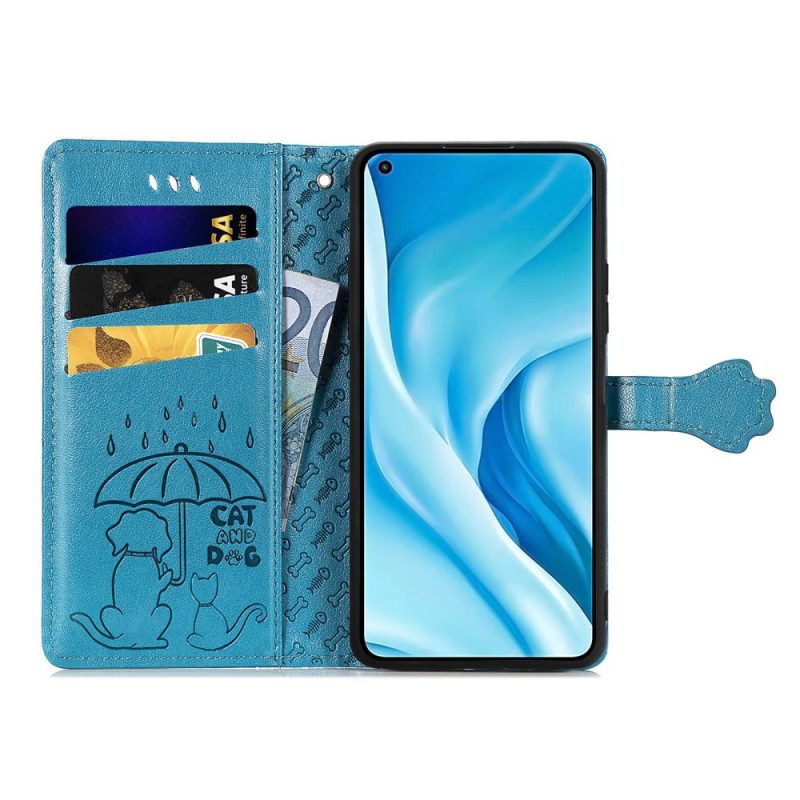 Flip Case Für Xiaomi Mi 11 Lite 4G / 5G / 5G NE Animierte Tiere