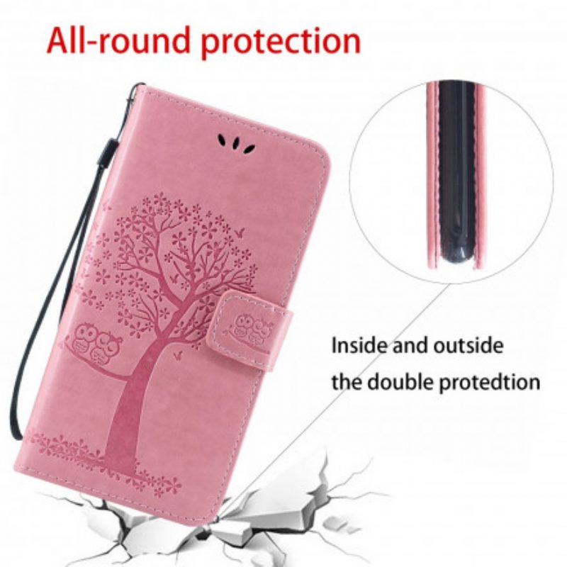 Flip Case Für Xiaomi Mi 11 Lite 4G / 5G / 5G NE Baum Und Eulen