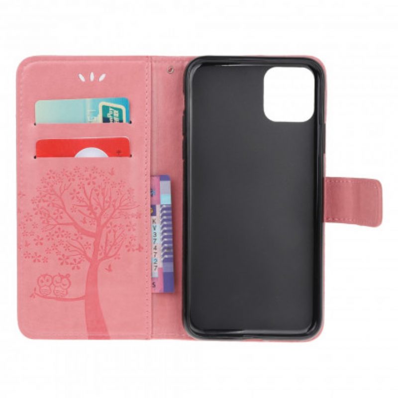 Flip Case Für Xiaomi Mi 11 Lite 4G / 5G / 5G NE Baum Und Eulen