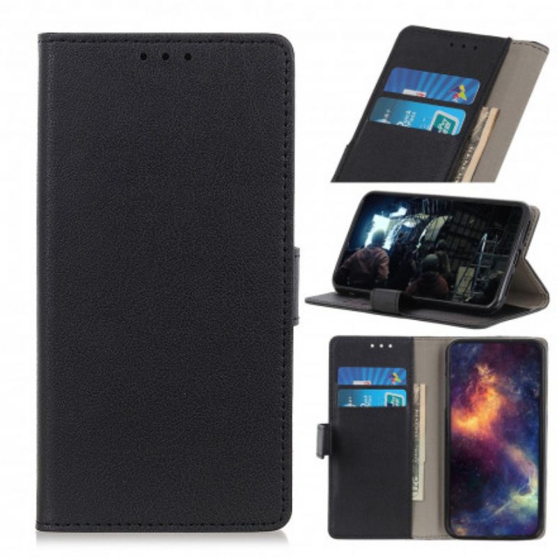 Flip Case Für Xiaomi Mi 11 Lite 4G / 5G / 5G NE Einfacher Glänzender Ledereffekt