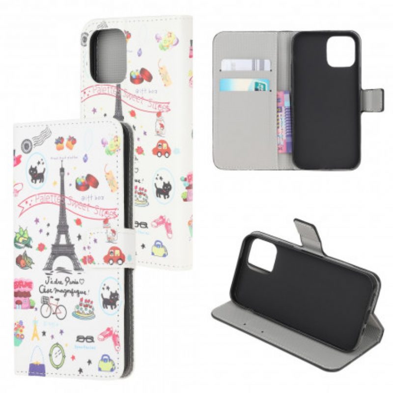 Flip Case Für Xiaomi Mi 11 Lite 4G / 5G / 5G NE Ich Liebe Paris