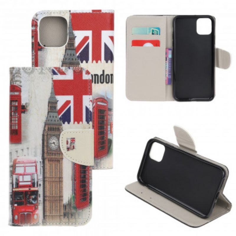 Flip Case Für Xiaomi Mi 11 Lite 4G / 5G / 5G NE Londoner Leben