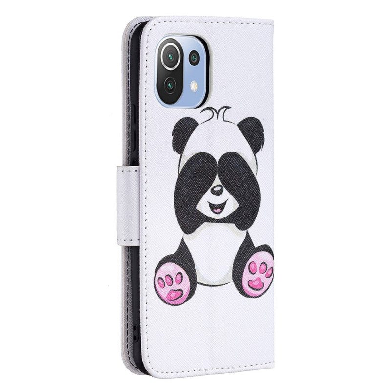 Flip Case Für Xiaomi Mi 11 Lite 4G / 5G / 5G NE Panda-spaß